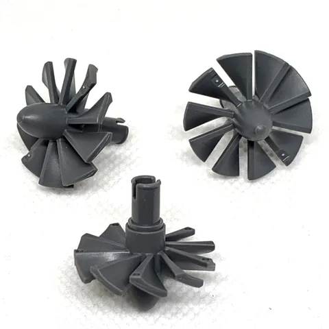 LEGO Parts - Dark Bluish Gray Engine, Large, Center, 10 Blade - No x577 - QTY 3
