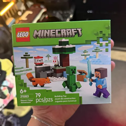 LEGO Minecraft Steve's Taiga Adventure 21583 79pcs Set Steve Creeper Age 6+