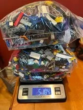 LEGO Mixed Lot Random Parts Pieces Building Plates Blocks Bulk of 5 lbs. 10 oz.