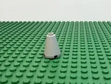 1993 LEGO Old Light Gray Cone 2 x 2 x 2 w/Blocked Open Stud 6852 6419 #3942b