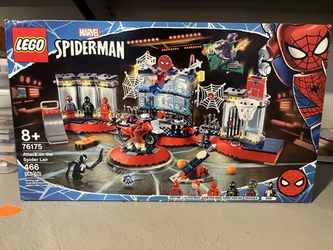 LEGO Marvel Spider-Man 76175 Attack on the Spider Lair Set 466 pcs Ages 8+