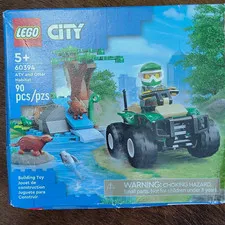 LEGO City Wildlife Rescue 60394 ATV and Otter Habitat Set 90pcs Age 5+
