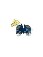 LEGO Castle Horse Barding Ruffled Edge Gold Crowns 2490pb07