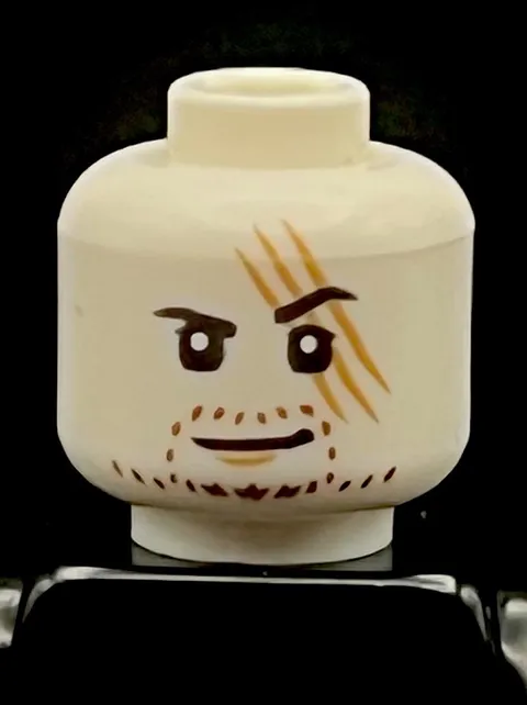 Lego One Piece Shanks Misprint Minifigure Head Rare Prototype Test Print Error