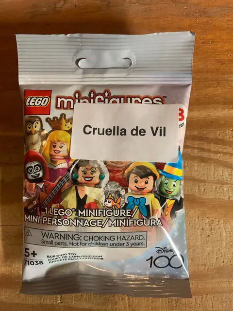 LEGO Minifigures 71038 Disney 100th Anniversary – Cruella de Vil New Sealed