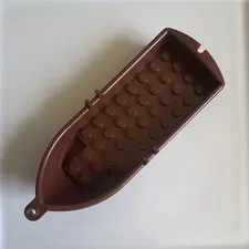 LEGO Brown Boat Hull Piece - Plastic, 1pc, Boats Interest, Loose Part