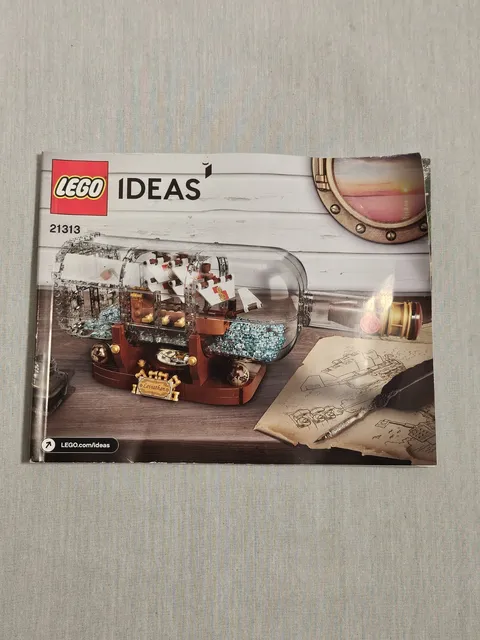 Lego Ideas Instruction Booklet - 21313 - Ship In A Bottle - 2018