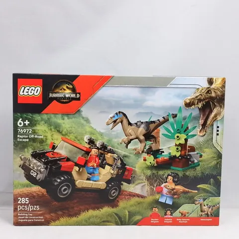 LEGO Jurassic World Rebirth 76972 Raptor Off-Road Escape Sealed Set 285 pcs