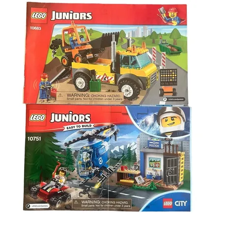 2 LEGO JUNIORS MANUALS ONLY For Sets 10683, 10751 - Buy 3 Get 2 Free