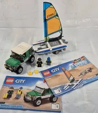 Lego City #60149 4 x 4 with Catamaran 2017 - 100% Complete with Instructions