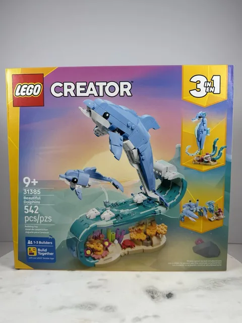 NEW Lego  31385 Beautiful Dolphins Lego Creator 3 In 1