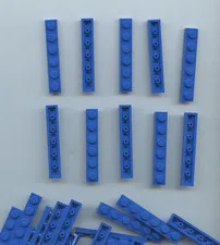LEGO x 20 Blue Plate 1 x 6 3666
