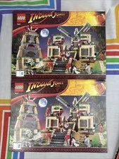 LEGO 7627 INDIANA JONES Temple of the Crystal Skull Instruction Manuals Only 1/2