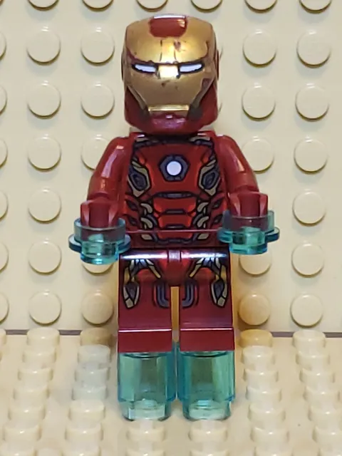 LEGO Iron Man Marvel Super Heroes Mark 45 76029 Ultron Avengers Stark MASK ISSUE