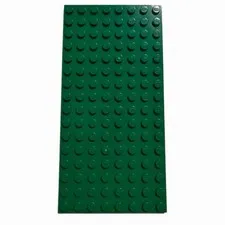 LEGO Dark Green  8 X 16 STUD Baseplate 2.5” X 5” PIECE #3865 92438 Bricks Build