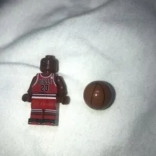 Custom Mini Figure Custom Michael Jordan Chicago Bulls NBA Red Jersey