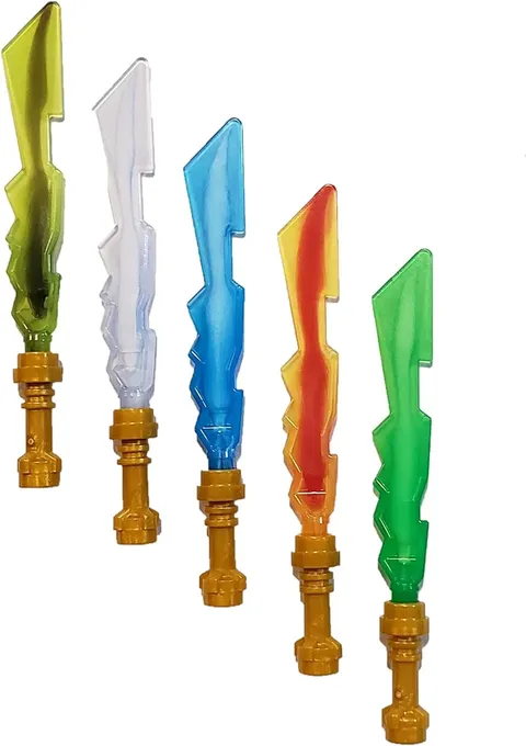 2013 LEGO Ninjago Ninja Elemental Blades - Custom Assortment of 5 Elemental Blad