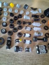 Lego Lot 12 Ounces Wheels + Tires + Rims for Car Truck Variety Size