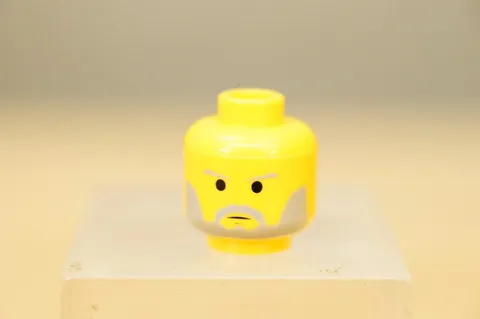Lego Minifigure Star Wars Replacement Head Obi Wan Kenobi Old Beard Yellow