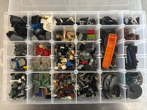 LEGO Authentic sorted small pieces (Arms, handles etc) Case included