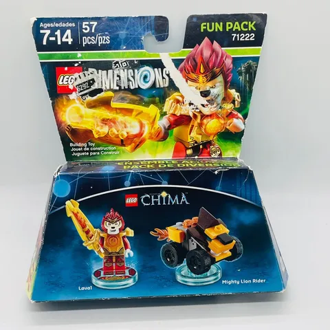 LEGO Dimensions Fun Pack Kids Chima Laval 71222 57pc