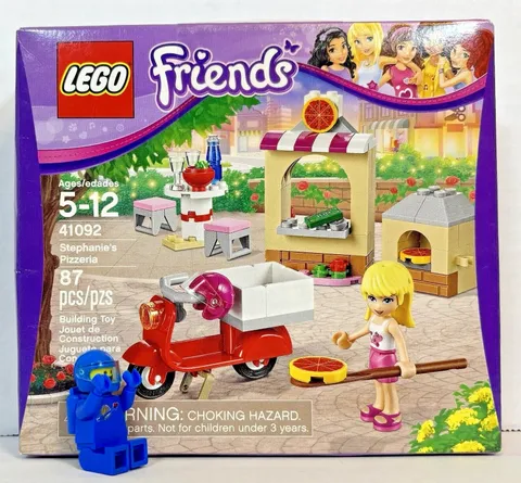 LEGO 41092 Friends Stephanie's Pizzeria New Sealed Retired Fast Ship Cart NISB