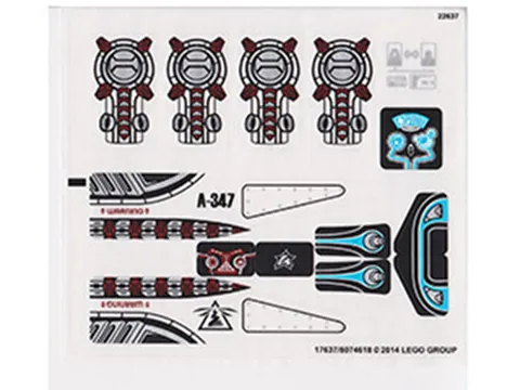 LEGO STICKER SHEET 70164 HURRICANE HEIST from set New & Genuine
