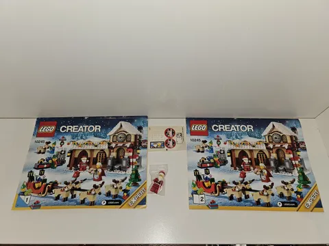 LEGO 10245 Instructions Stickers Minifigure Santa's Workshop Winter Village Read