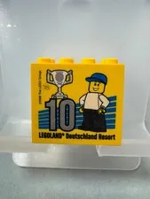 LEGO Collectible Brick Custom Brick 2x4x3 Yellow Legoland Resort No. 10 from 2016