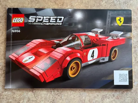 Lego Speed Champions 76906 Instruction Manual GREAT CONDITION