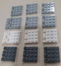 Lego Lot of 12 Hinge Plate 3 x 4 Locking Dual 2 Fingers  44570 Star Wars