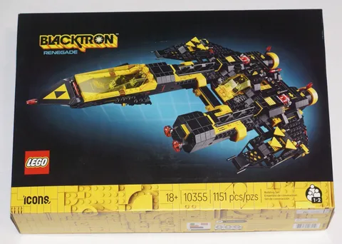 Lego 10355 Icons Blacktron Renegade 1151 pieces w/3 minifigs New in Unopened Box