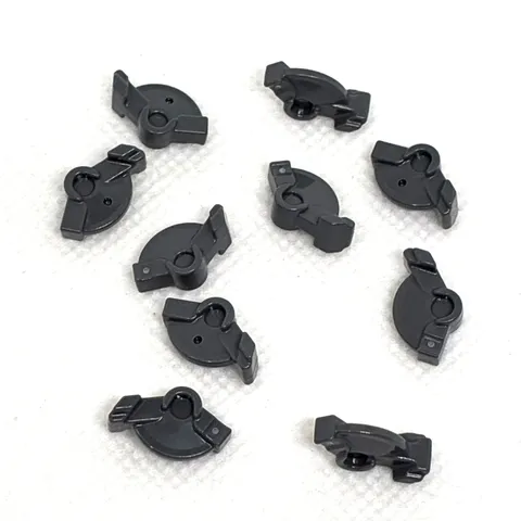 LEGO Parts - Dark Bluish Gray Projectile Part, Trigger - No 69755 - QTY 10