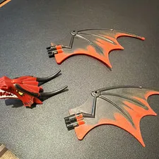 LEGO Castle: 7093 Dragon Head & Wings- 2x Wings w/ Dragon Head