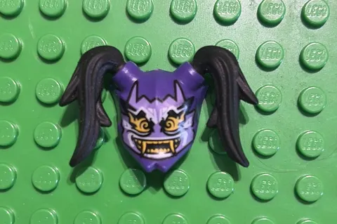 Lego Ninjago Oni Mask Of Hatred Open Mouth Bricktober 2018 Harumi 5005257 RARE