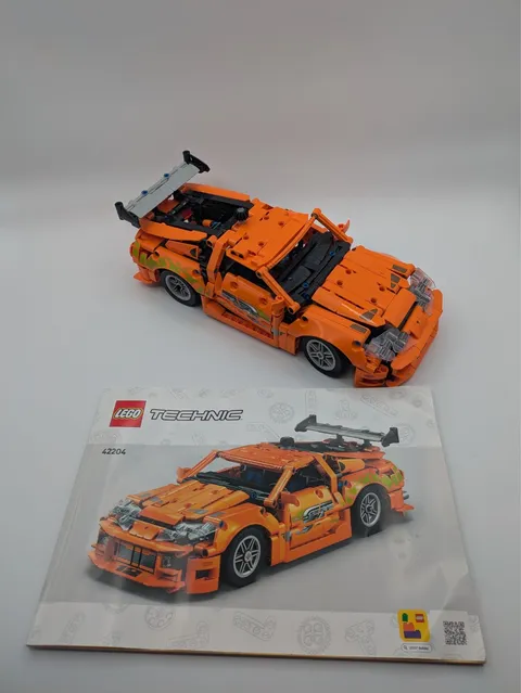 LEGO TECHNIC: Fast and Furious Toyota Supra Mk4 (42204) 99% Complete