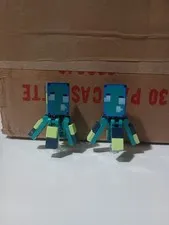 (2) LEGO Minecraft Glow Squid, Minifigure Assemble, minesquid02, #21180