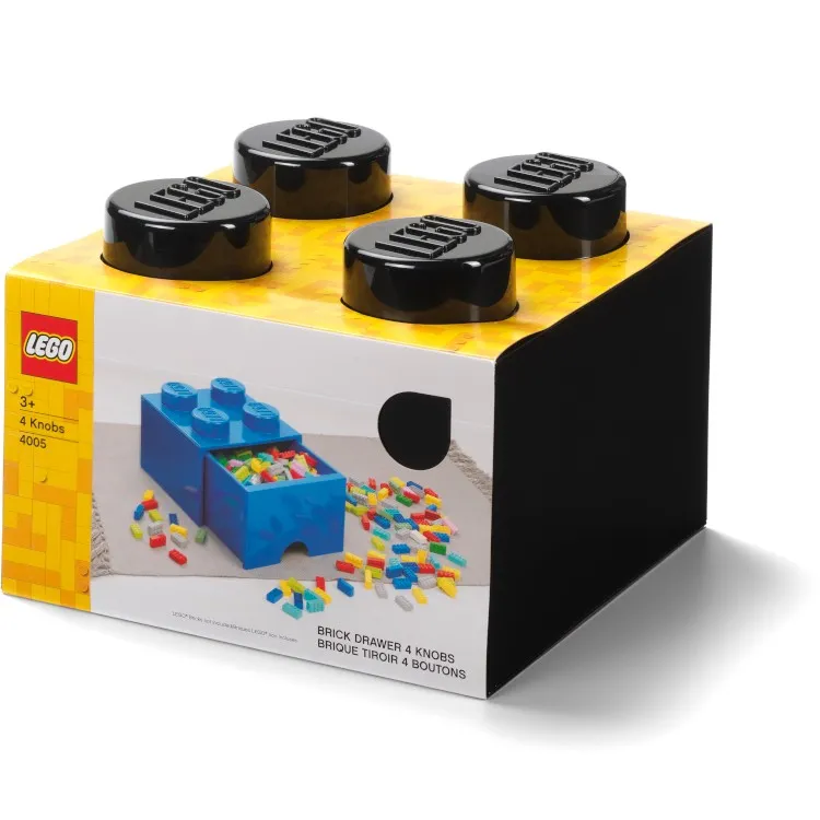 LEGO Storage Products: 40051733 4-Stud Brick Drawer Black NEW