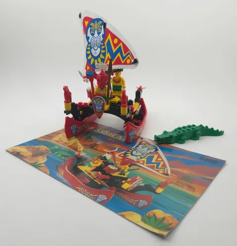 LEGO SYSTEM 6256 Islander Catamaran 100% Complete Set w/Manual Great Condition!