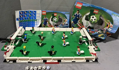 Lego 3409 3406 Block Set International Soccer Futbol Field Game Challenge Sports