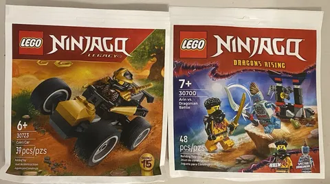 LEGO 30723 Ninjago Cole's Car AND Aron Vs. Draconian 30700.  Lot Of 2 🔥