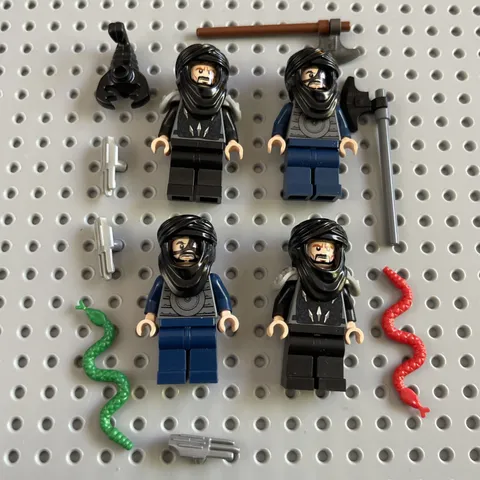 LEGO Prince of Persia Minifigure Lot x4 - Setam Claw Hassansin Ghazab (2010)