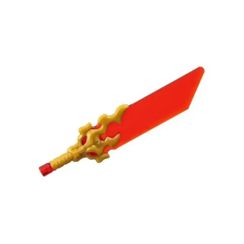 LEGO - Minifig, Sword w/ Pommel & Flaming Dragon Head Hilt -- PICK YOUR COLOR !!