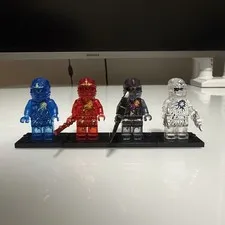 Lego Ninjago Custom Transparent NRG Figures With Weapons
