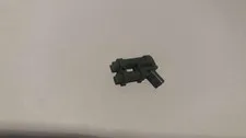 Lego Minifigure Weapon Gun Two Barrel Pistol 10-Rib 95199 Dark Bluish Gray