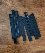LEGO Black 1 X 8 Tile. QTY 10 Part No. 4162.