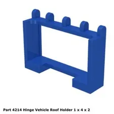 Lego 1x 4214 Blue Hinge Vehicle Roof Holder 1 x 4 x 2 Vf