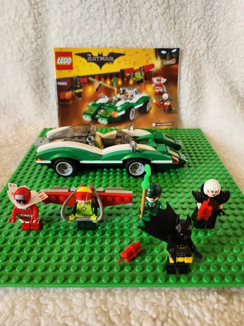 Lego 70903 (Riddler Racer) 100% Complete - Includes 5 Figs