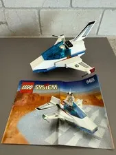 LEGO 6465 Space Port Jet 1999 Town Complete w/ Astronaut Instructions