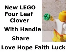 New LEGO Holiday Four Leaf Clover Shamrock LUCK HOPE LOVE FAITH Song St. Patrick